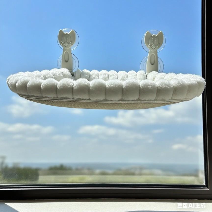 Cat Hammock Kitten Bed for Window Sill Sunbathing with Suction Cup