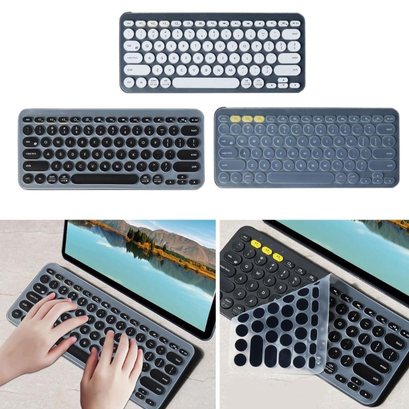 Flexible Silicone Keyboards Cover Slim Fit Design Waterproof Protections Easy Maintenance Protector Skin For K380