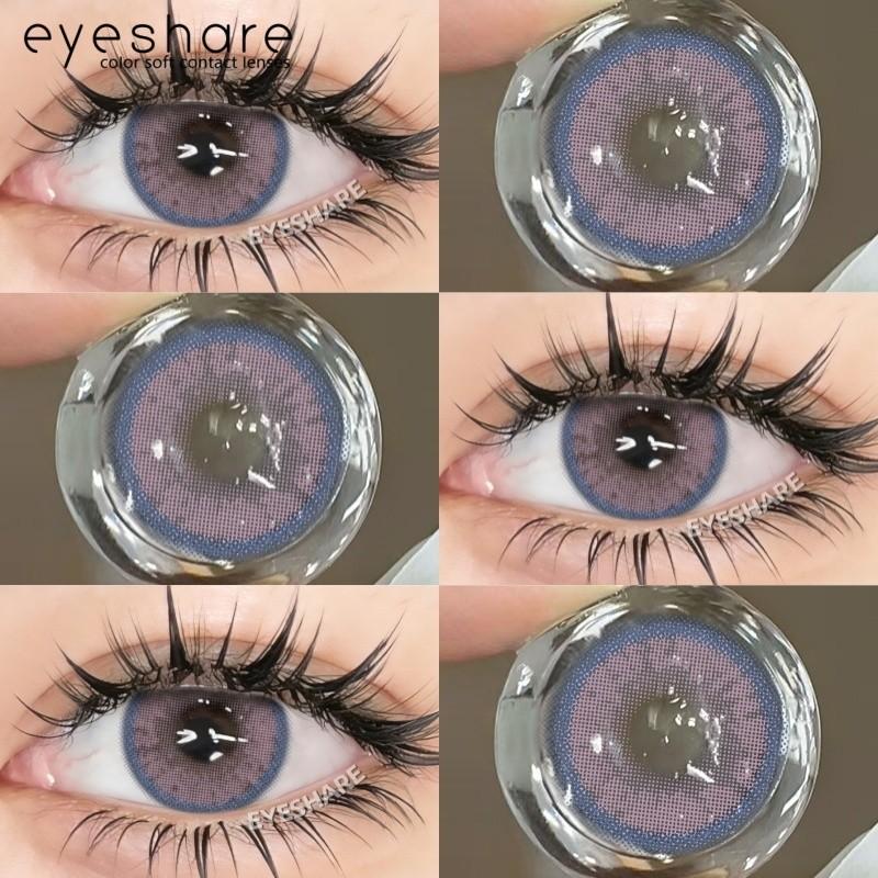 EYESHARE 1 Pair Lemon Series Contact Lenses for Eyes Colorful Soft Lens Natural Eye Contacts Korean Cosmetics Brown Lens