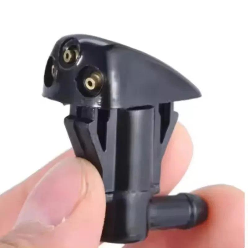 Car Dual Holes Windshield Washer Nozzle Wiper Water Spra Car Windshield Wiper Washer for Spray Nozzle Fits 2Pcs Most Car Models