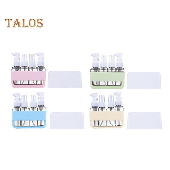 4 pezzi/set 50 ml bottiglia da viaggio ricaricabile portatile a prova di perdite riutilizzabile lozione shampoo cosmetico pressa erogatore spray bottiglia contenitore vuoto per articoli da toeletta