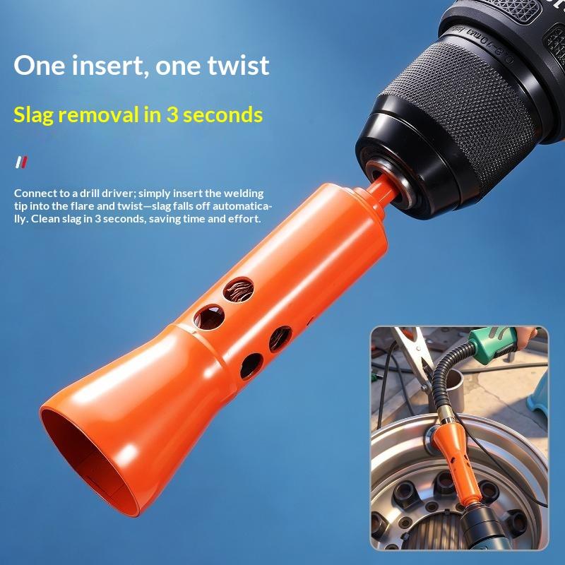 1Pcs Power Drill Drive Spatter Removal Socket Tool Mig Welding Nozzle Cleaner Attachment For Mig Mag Torch Nozzle Cleaning Brush