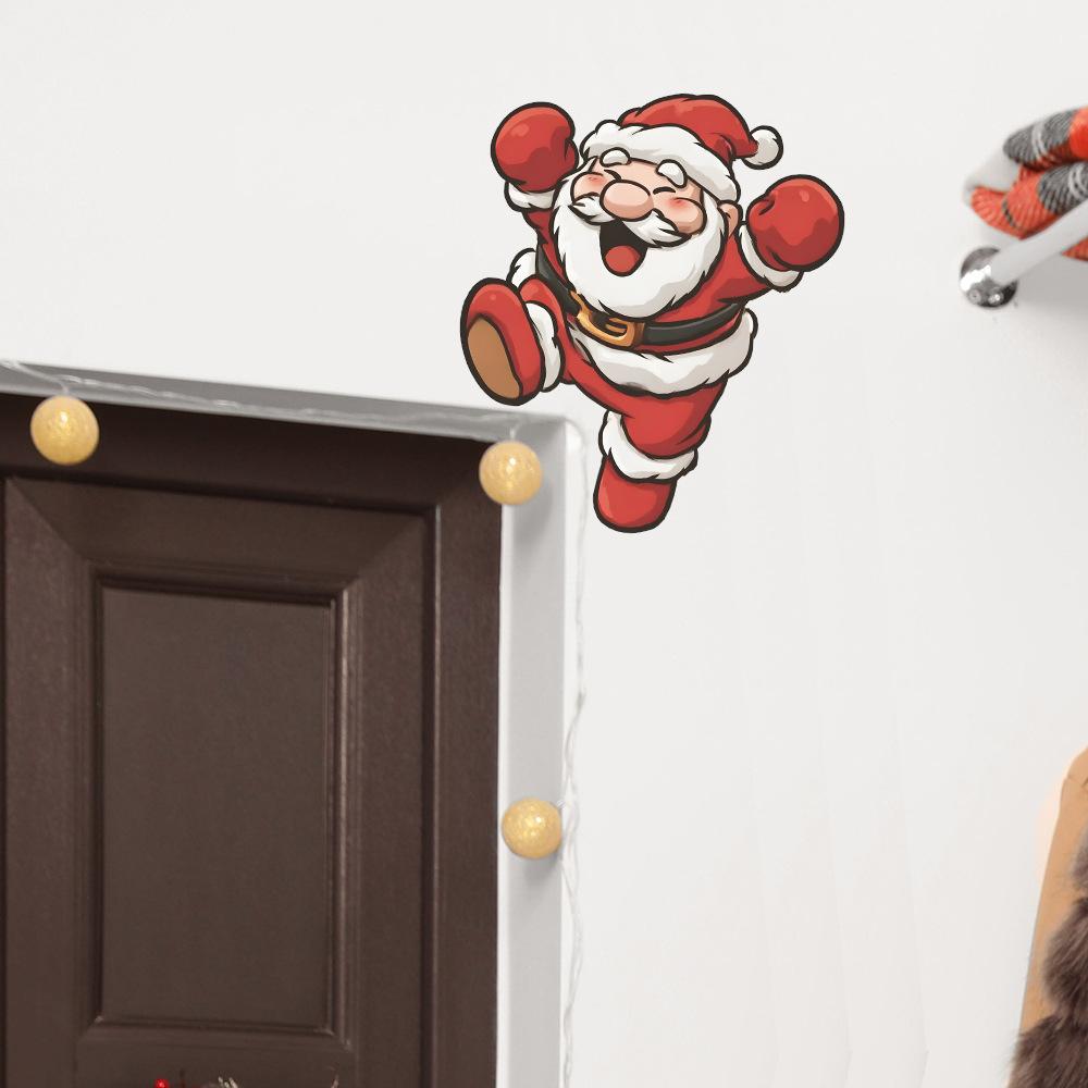 Painted Stickers for Celebrating Santa Claus' Home Festival Decoration and Beautification