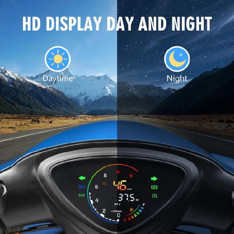 Multifunctional Clear Large Display Motorcycle Dashboard with Speedometer Gauge 12V Accurate Readings for Mio110 SPORTY