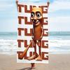 Italian Funny Meme Tungtungtung Sahur Beach Towel, Quick Dry Soft Absorbent for Summer Camping Pool Travel Essential Gift