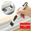 Portable Two-In-One Cleaning Brush Multifunctional Door And Window Keyboard Groove Cleaner Dust Shovel Window Rail Cleaning Tool