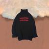 New Hong Kong-Style Thickened Knit High-Neck Sweater: Trendy, Loose-Fit, Long-Sleeve Winterwear for Couples