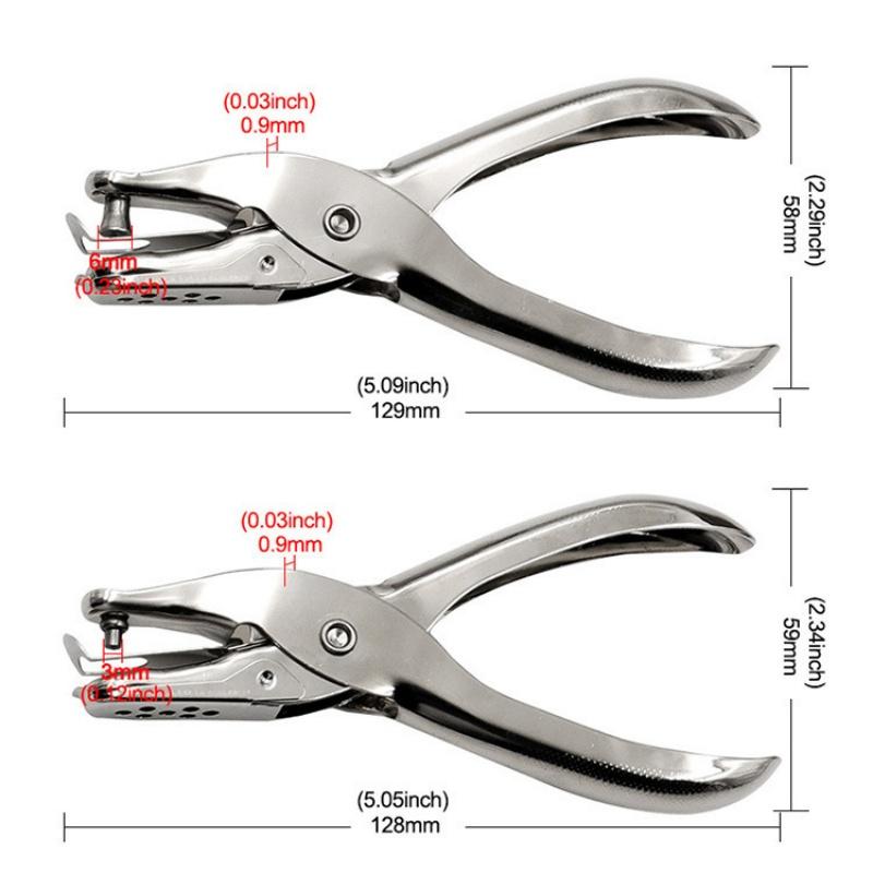 Single Hole Punching Pliers with a Diameter of 6mm, Metal Punching Machine with One Hand Grip