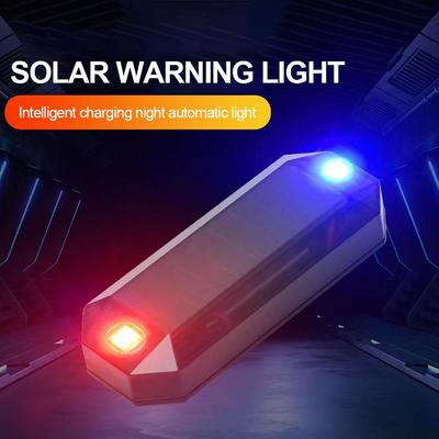 Auto-Sicherheitsleuchten, LED, solarbetrieben, Mini-Warnleuchte, Auto-Warnleuchte, Nachtsicherheit, simulierte Alarmlampe, blinkende Warnleuchten