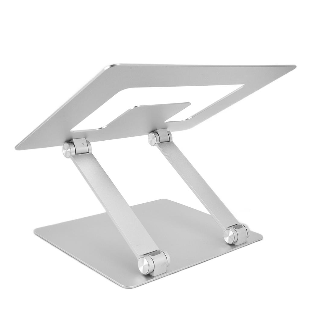 Laptop Stand Collapsible Portable Aluminium Alloy Notebook Support Computer Riser Stand Silver