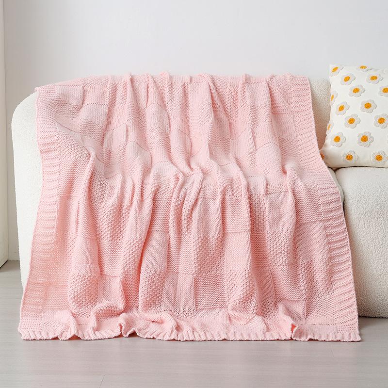 Luxury Knit Blanket Sofa Nap Throw Washable Lightweight Afghan for Baby Home AC Cover