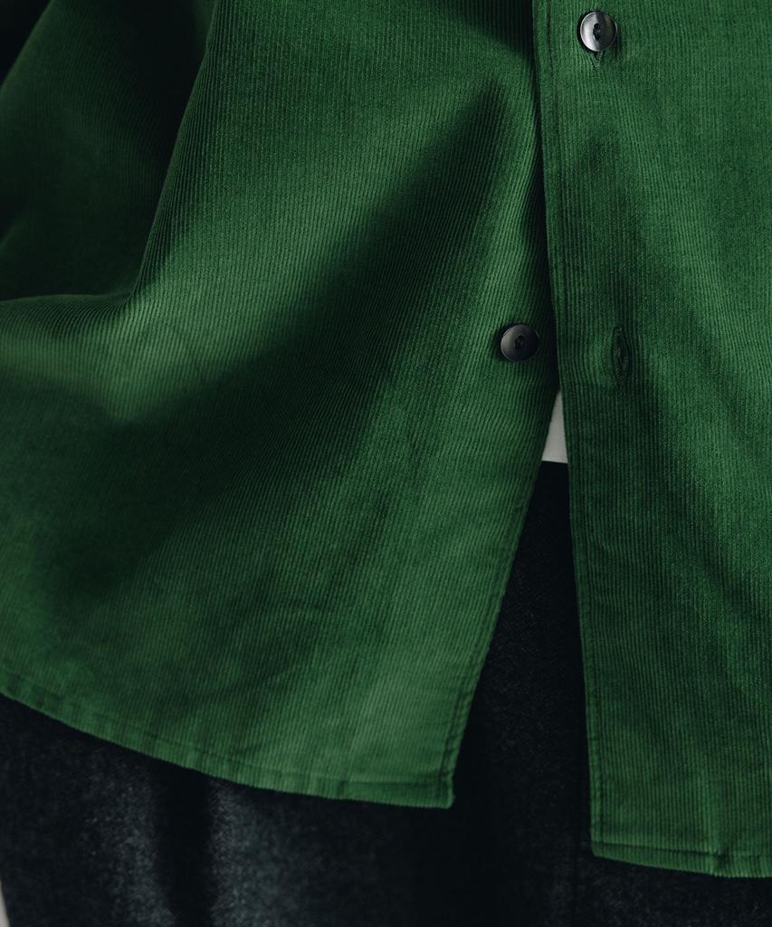 BLANKROOM Corduroy Shirt_Rich Green