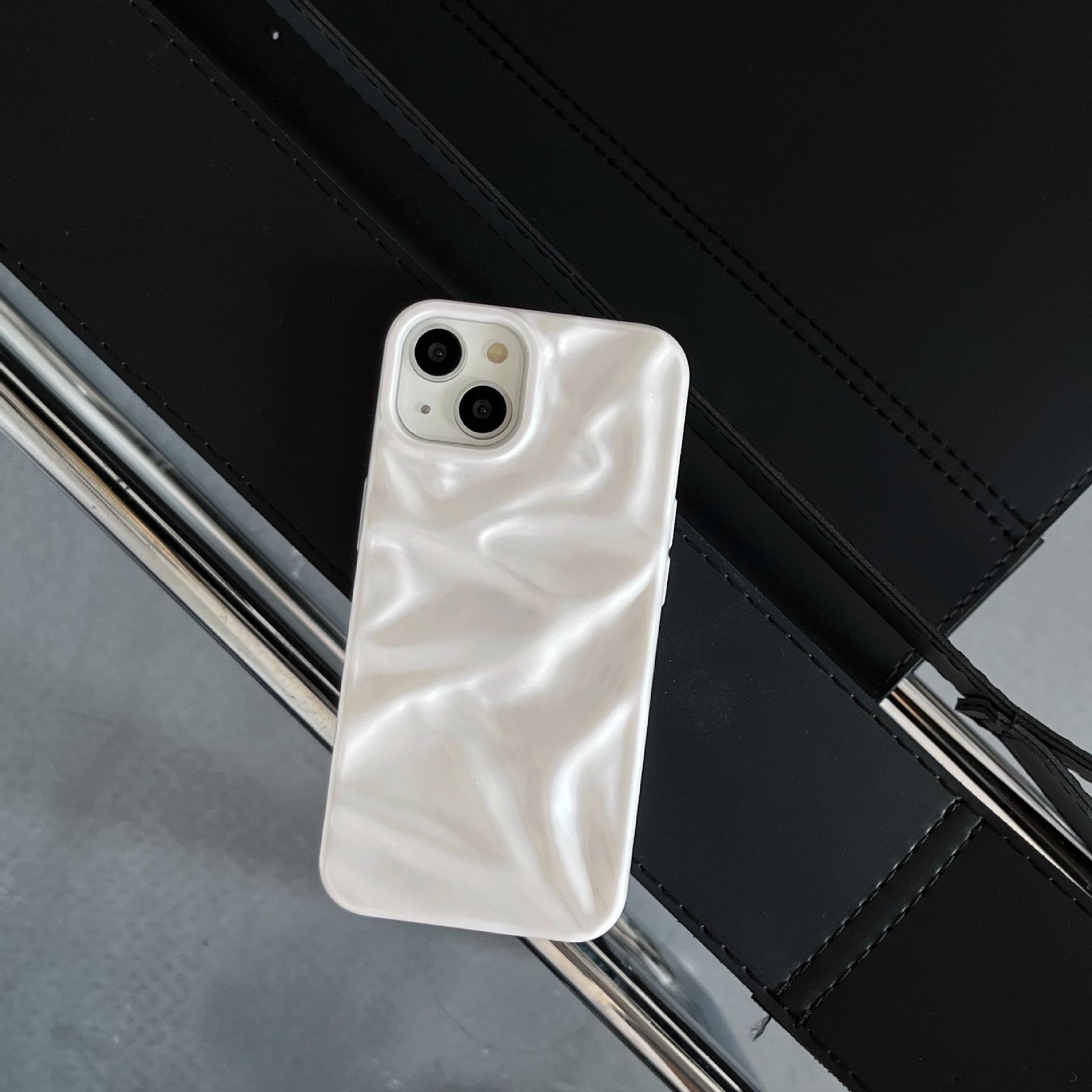 

Минималистичный мягкий чехол Жемчужно-белый для моделей iPhone 15, 16 Pro Max и 17 Pro Max 16 (No Packaging)