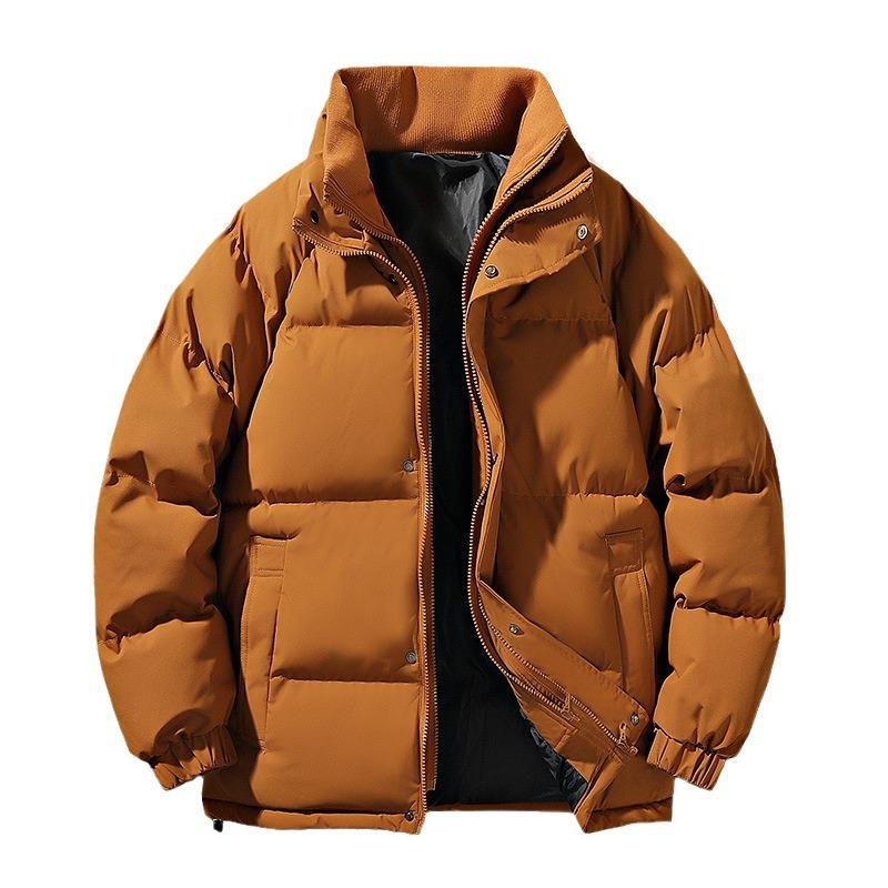 Cotton-padded Coat Men and Women Winter New Casual Collar Loose Cotton-padded Jacket Couple Padded Jacket Thick Warm Cotton-padded Coat Men's Wear