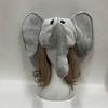 Plush Elephant Hat Unisex Headgear for Halloween Cosplay Event Props Novelty Costume Hat Headwear 3D Hat for Party