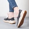 Women's Platform Loafers Moccasins Casual Slip on Thick Sole Height Increase Shake Shoes for Mother Plus Size