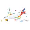 Sound and Light Electronic Aeroplane Toy Automatic Rotation LED Airbus Toys  Children's Toys
