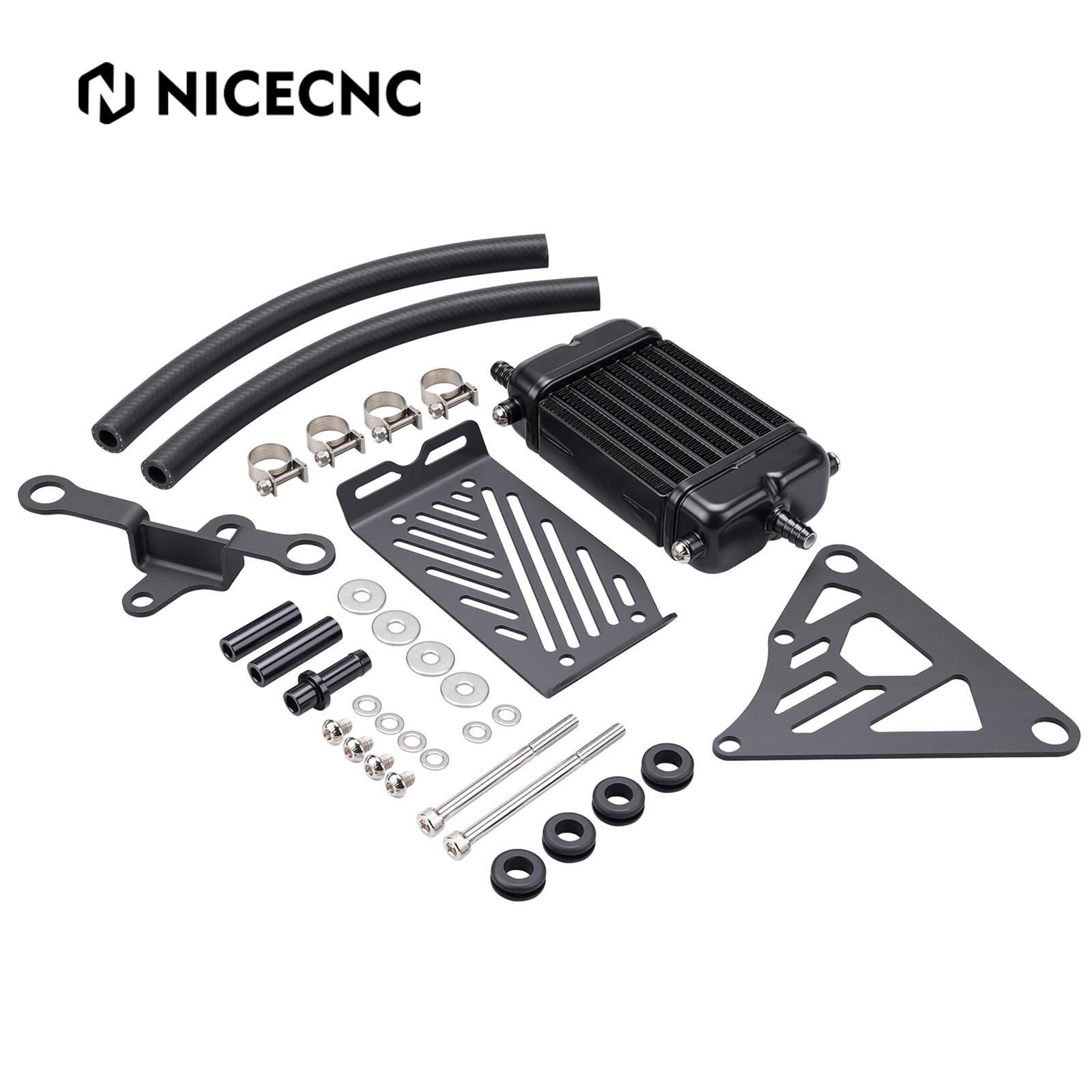 

NICECNC Motorcycle Aluminum Alloy Oil Cooler For Honda XR650L XR 650L 650 L 1993-2025 2024 2023 2022 2021 2020 2019 Accessories чёрный