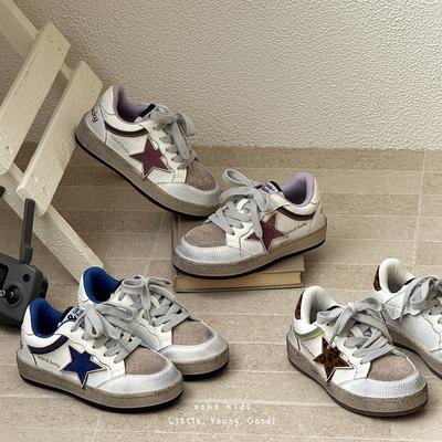 XSHX Zhilong gleicher Stil Star Dirty Board Schuhe Kinder Funktion Wenzhou Klassenkameraden Jungen und Mädchen Herbst neu Klettverschluss Retro