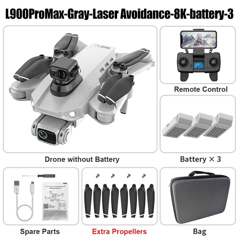 LYZRC L900 PRO MAX Laser obstacle avoidance GPS Drone 8K Professional HD Camera 5G WIFI Foldable Quadcopter Brushless Motor Dron