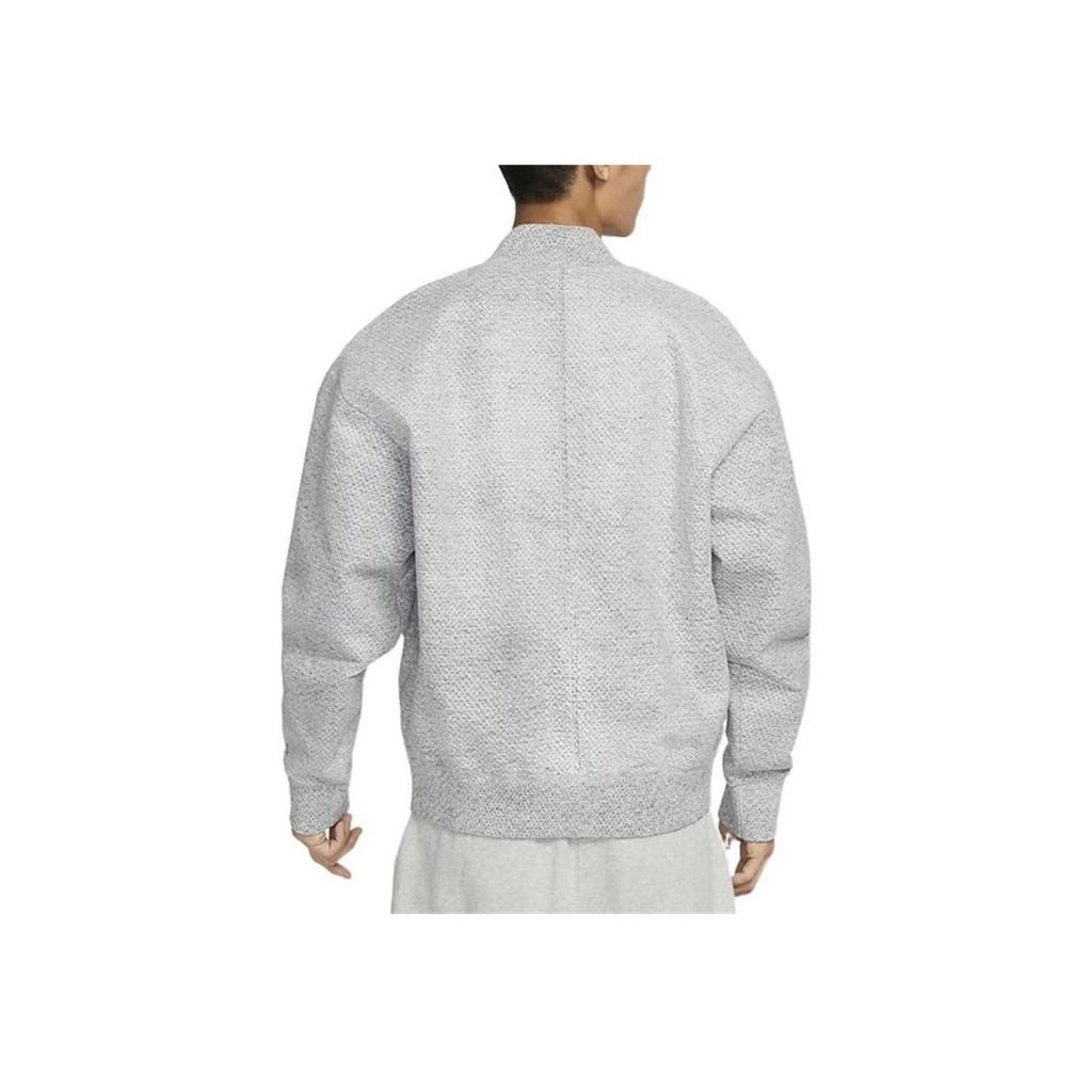 Nike Einfarbige Logo-Stickerei Reißverschlussjacke Herren Oberbekleidung Grau DQ4269-084