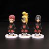 6Pcs Anime Naruto Cartoon Figure Hinata Sasuke Itachi Kakashi Gaara Q Version Action Figure Model PVC Desk Decoration Toys Gift