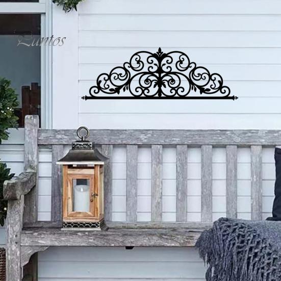 Metal Wall Art Scroll Art, Black Decor, 2D Sculpture for Versatile Decoration Living Room, Elegant Home Decor Hallway Front Porch Bedroom Above