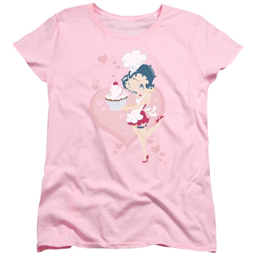 Betty Boop  Cupcake  Women s T-Shirt M