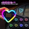 Car Solar Window Heart-shaped Light Emitting Heart-shaped Atmosphere Light Interior Wiring Free LED Atmosphere Light