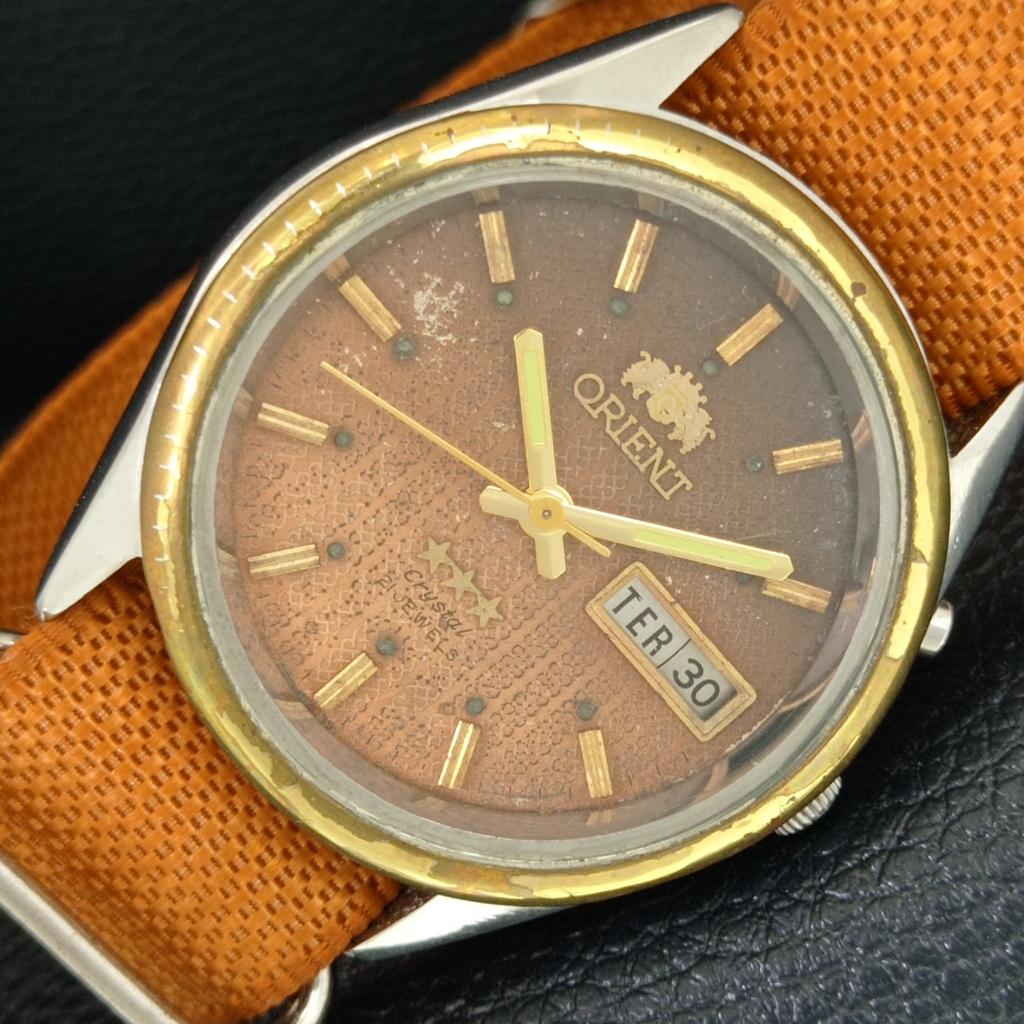 

АВТОМАТИЧЕСКИЕ 46943 ВИНТАЖНЫЕ ORIENT CRYSTAL ЯПОНИЯ МУЖСКИЕ ОРИГИНАЛЬНЫЕ ЧАСЫ С ЦИФЕРБЛАТОМ a704973-1