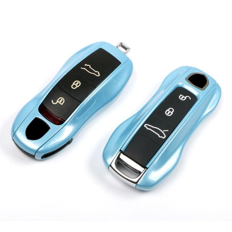 DFRG8 Car Key Case Key Cover Shell Case Protective Cover Accessories For Porsche Cayenne Taycan 911 718 Macan Panamera