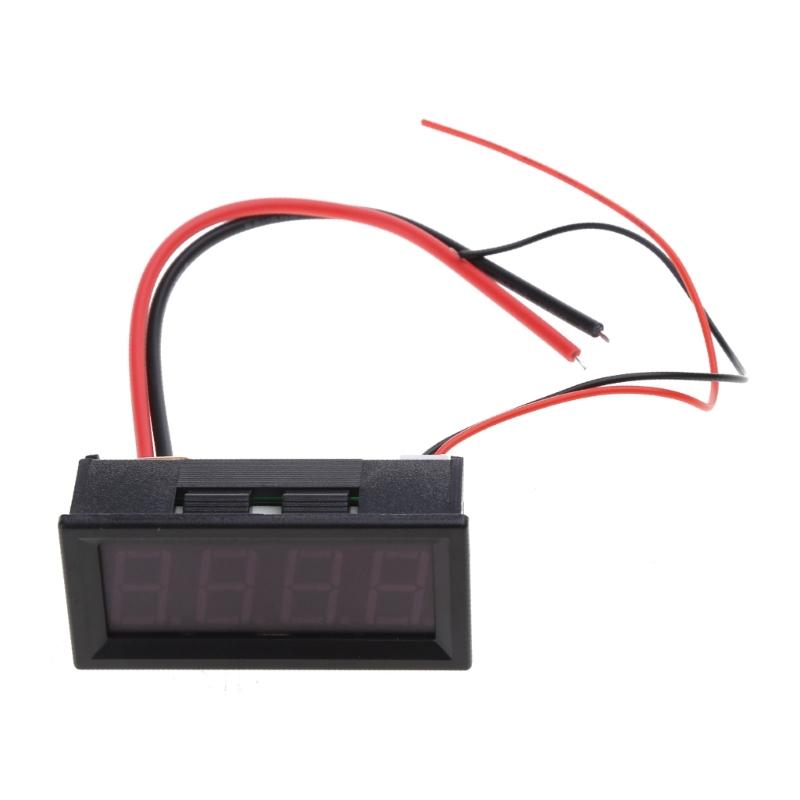 High Digital Ammeter Current Tester for DC 0-9.999A(10A) 4-30V 4 Digit Amp Meter 0.56" LED Red Display Panel