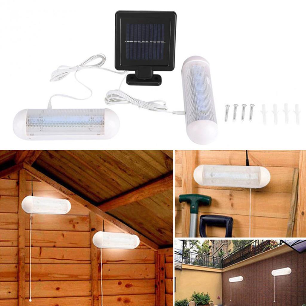 Solar Shed Powered Lights Led Light Rechargeable Garage Indoor Outdoor Garden
