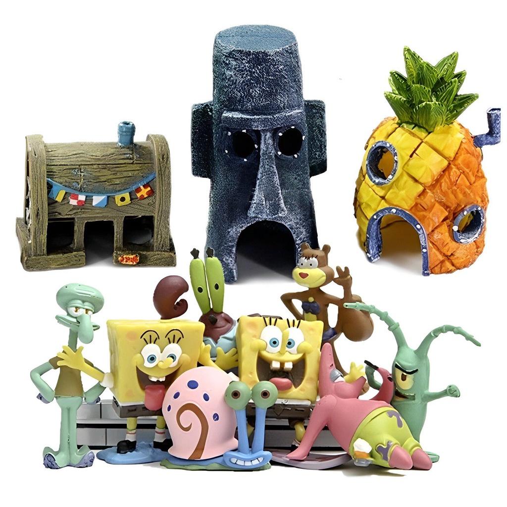 Add Some Color To Your Fish Tank With Spongebob Pineapple House Aquarium Ornament