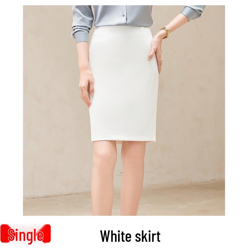 Women's White V-Neck Chiffon Shirt: Formal Spring/Autumn Wear for Interviews and Office.