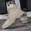 Boots Versatile Leisure Walk Botas Suede Leather Ankle Boots For Men Hand High-Top Hiking Shoes Outdoor Non-Slip Male Motocross