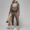 Jordan Umar Rashid Flight Pattern Printed Pocket Hoodie Men Hoodies Brown DV7572-274