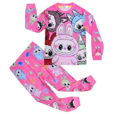 Kinder Jungen Mädchen Anime Cartoon Elf Monster Bedruckt Lässig Langarm T-Shirt + Hose Hose Kleidung Set