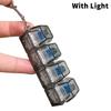 4/9 Tasti Tester Meccanico per Asse Tastiera LED Tasto Tastiera Giocattolo Antistress Fai da Te Pulsante Fidget Keycap Portachiavi Fidget Giocattoli Regalo