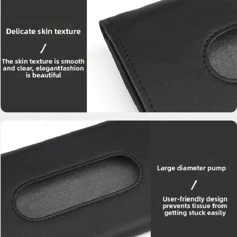 Car Sun Visor Hanging Napkin Storage Bag Car Door Seat/Back Portable Tissue Holder Refill Organizer Box Easy Install Accessories