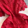 Summer Formal Evening Dress Women Hollow Out Crochet Lace Embroidery Party Long Dresses Female Short Sleeve Midi Dress