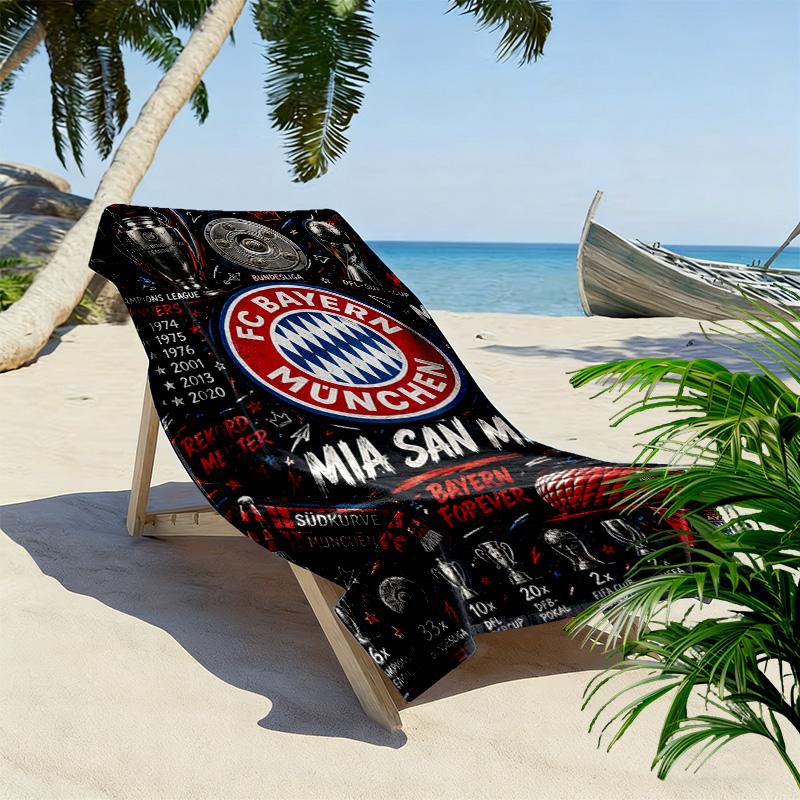 Bayern Monaco Glory telo da spiaggia Telo da spiaggia per foto vacanza Campeggio all'aperto Asciugamano per piscina all'aperto Asciugamano da bagno ad asciugatura rapida nuotare nuotare