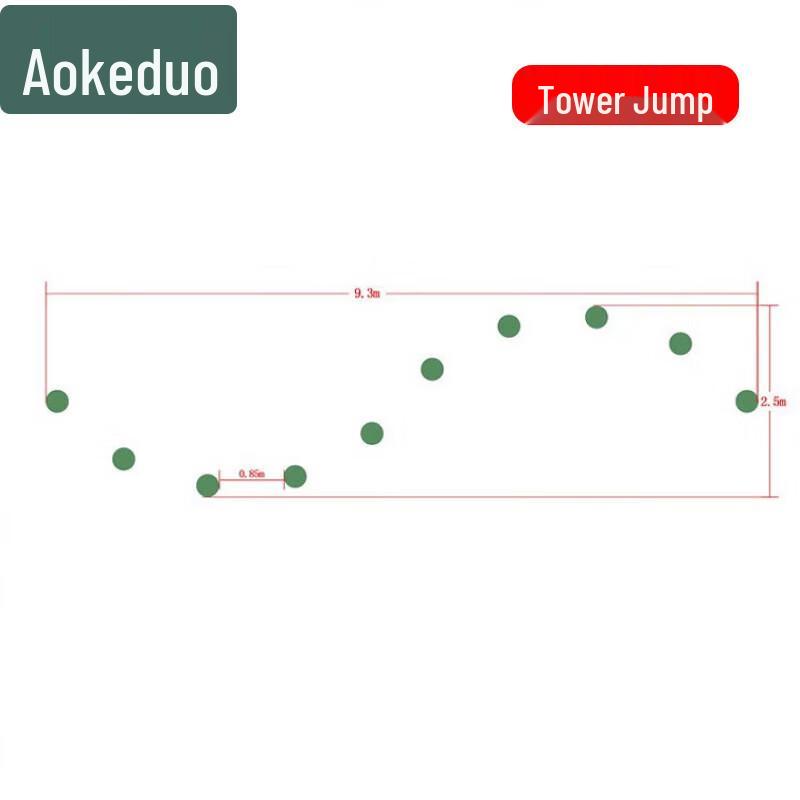 AOKEDU 200m Firefighter Obstacle Course Training Equipment