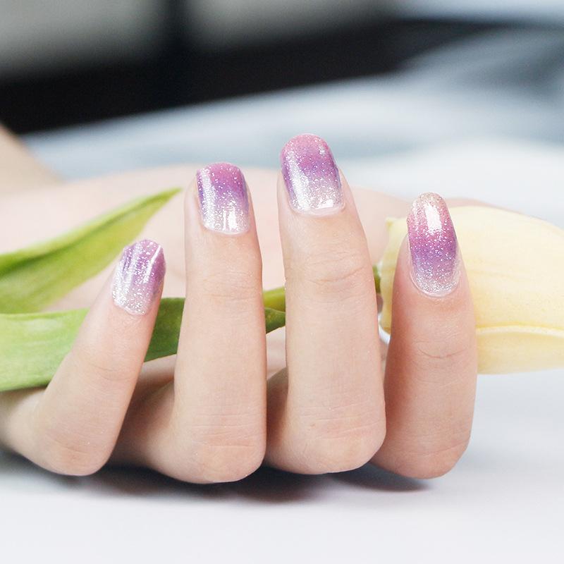 Verlaufs Gänseblümchen Nagelsticker Vollsticker 3D Nagelkunst Sticker Wasserdichter Nagelsticker Vollsticker