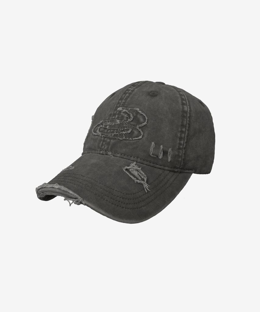 Beullaegpeopeul Offcut Distress Cap_Charcoal