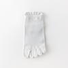 Spring/Summer Anti-Pilling Ultra-Thin Five-Toe Socks, Unisex, Short Tube, Pure Combed Cotton, Mesh Design