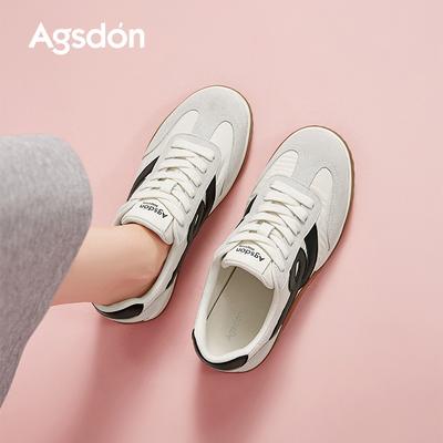 Augustus Dengde Training Shoes Women's 2025 New Autumn Platform Retro Sports Flat Casual Shoes Ballet Forrest Gump Shoes