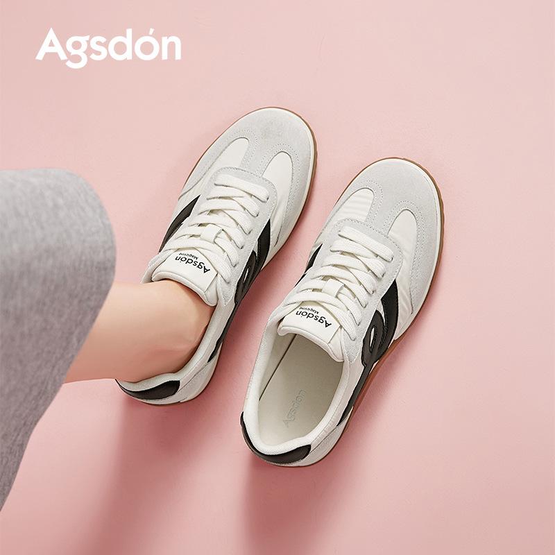 Augustus Dengde training shoes women's 2025 new autumn platform retro sports flat casual shoes ballet Forrest Gump shoes