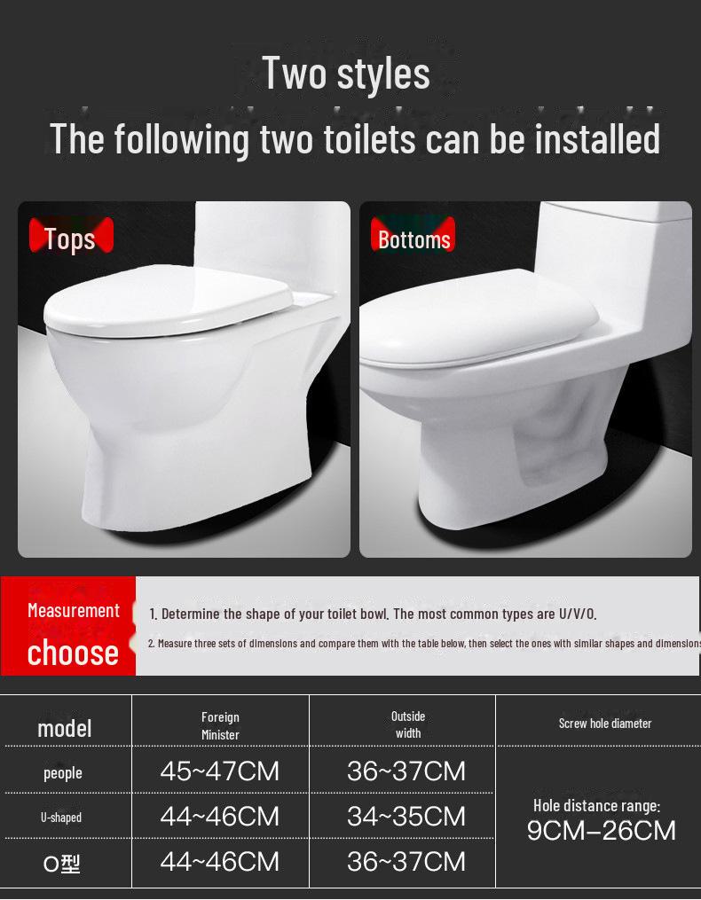 Abattant WC épais universel - Vintage, protection UV, accessoires ménagers