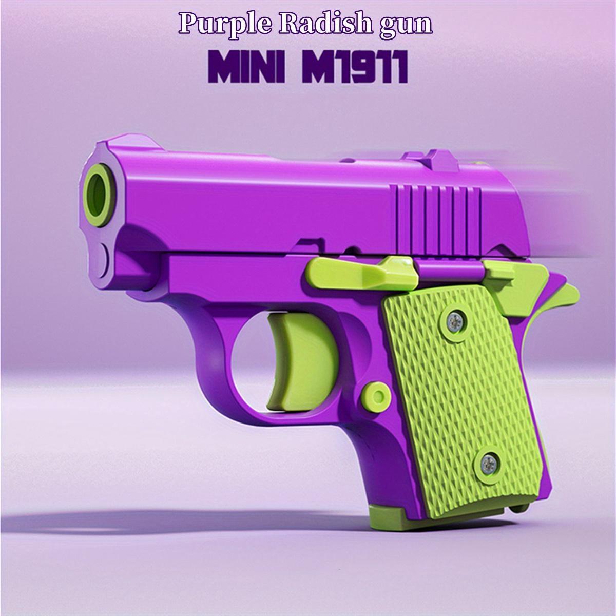 

Игрушки для взрослых, 1911 г., 3D-печатные маленькие игрушки-пистолеты, игрушки-пистолеты для снятия стресса для взрослых, подходят для снятия СДВГ, тревоги фиолетовый